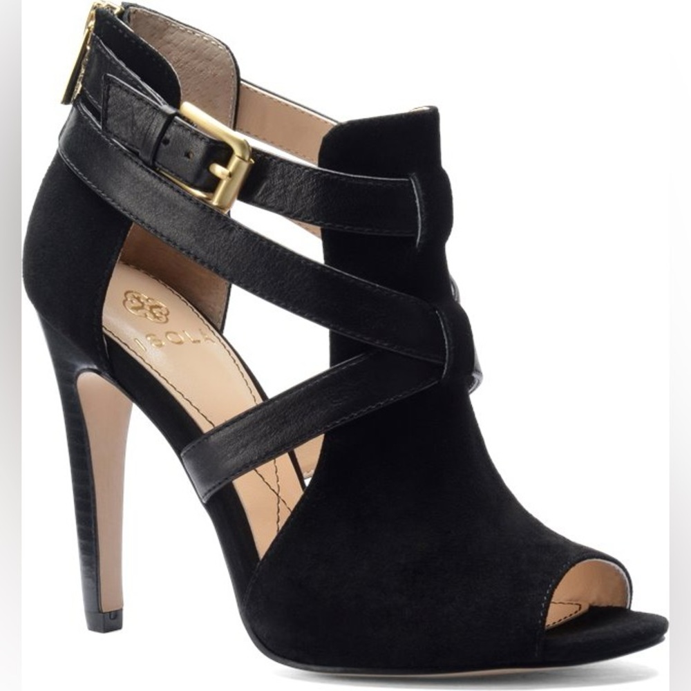Isola Blinn Black Suede Heels